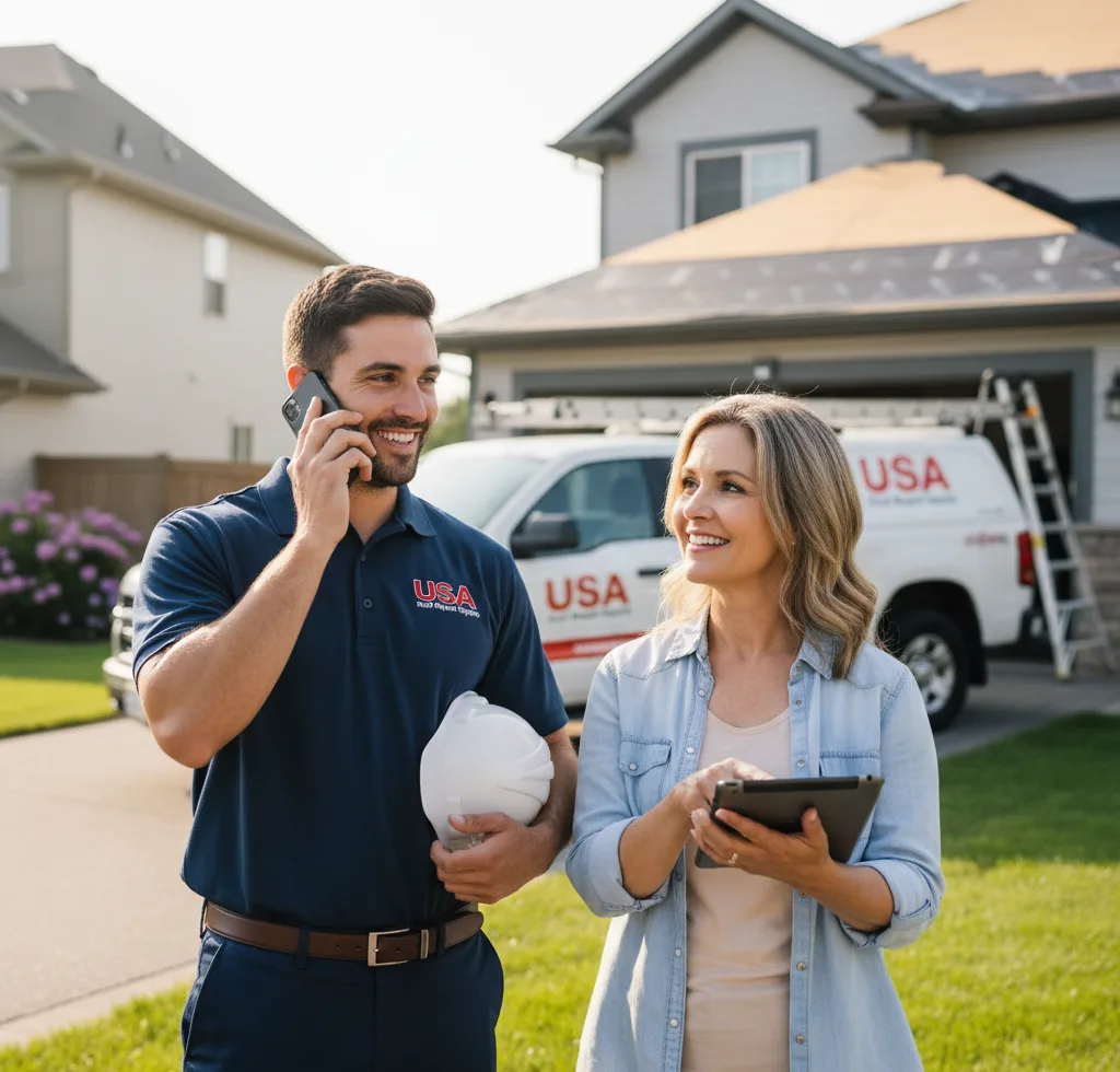 USA Roof Repair Experts customer support in Fairbury